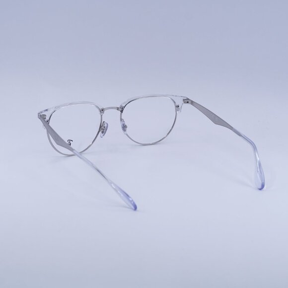 Ray Ban RX6396 2936 Eyeglasses Silver 53mm Oval Frame - Picture 3 of 10